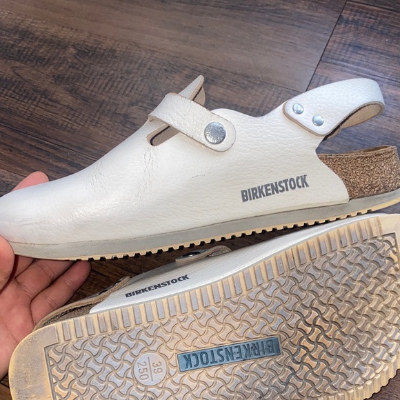 Birkenstock Cream Mules & Clogs - Picture 10 of 16